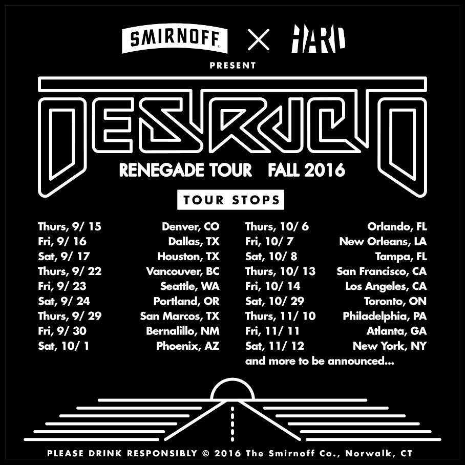 Destructo Is Back On The Road With 'The Renegade Tour' GDE