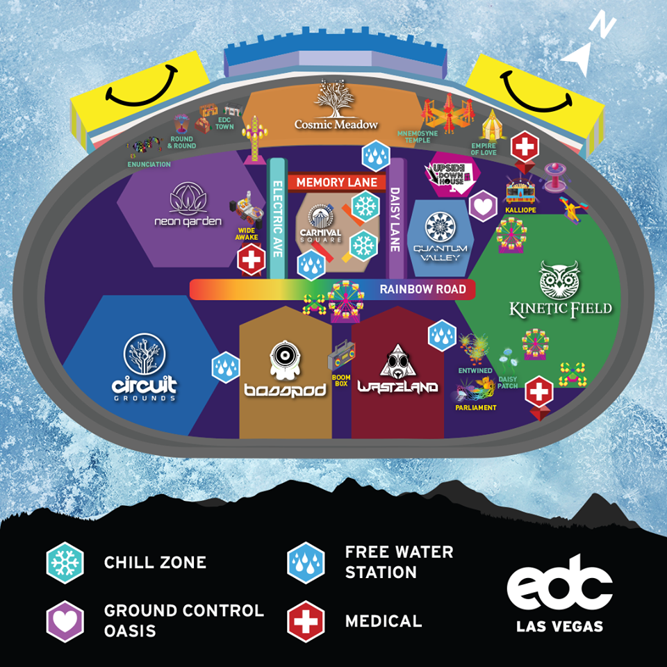 Edc Map Is Out Electricdaisycarnival