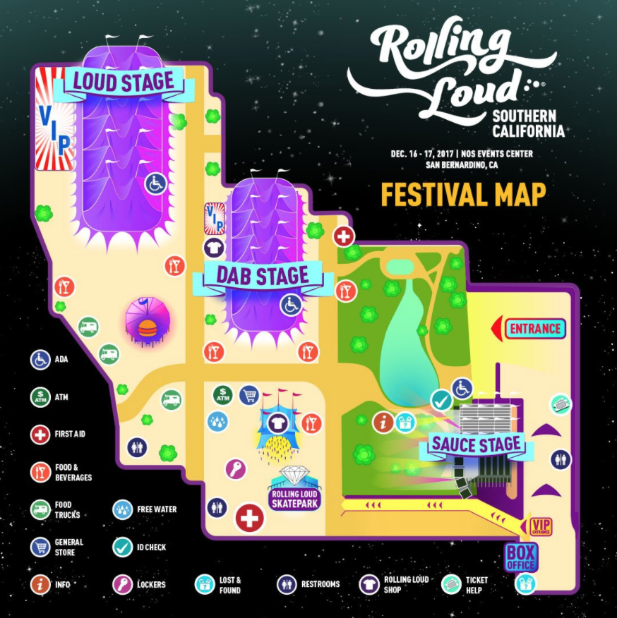 Rolling Loud SoCal 2017 Set Times & Festival Map Announced Tickets 85