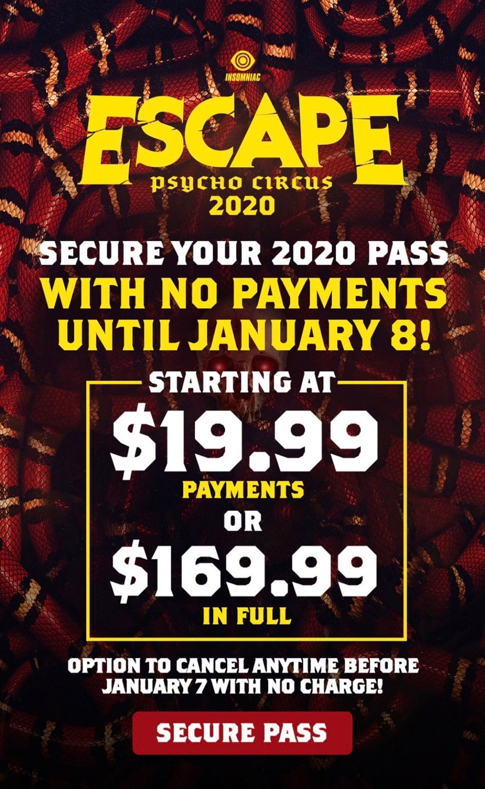 escape halloween 2020 Escape Halloween 2020 Tickets Announced Escape Psycho escape halloween 2020