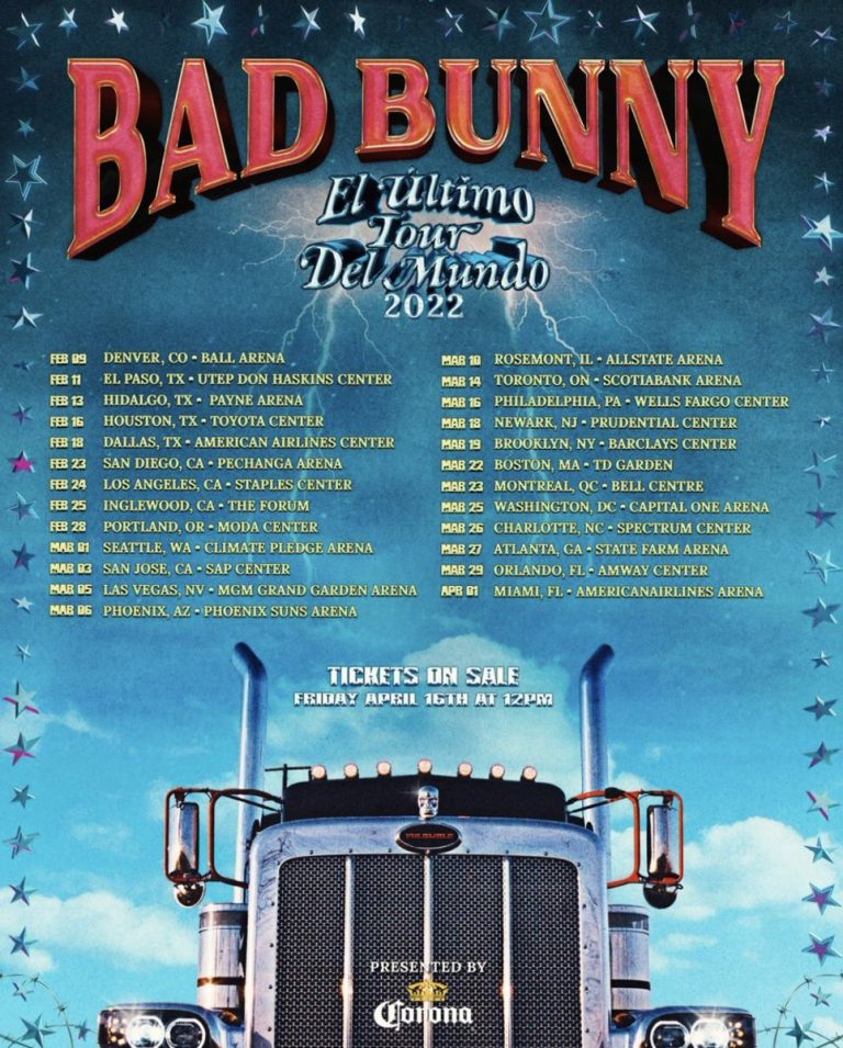 Bad Bunny Presale Codes For El Ultimo Tour Del Mundo Tour 2022