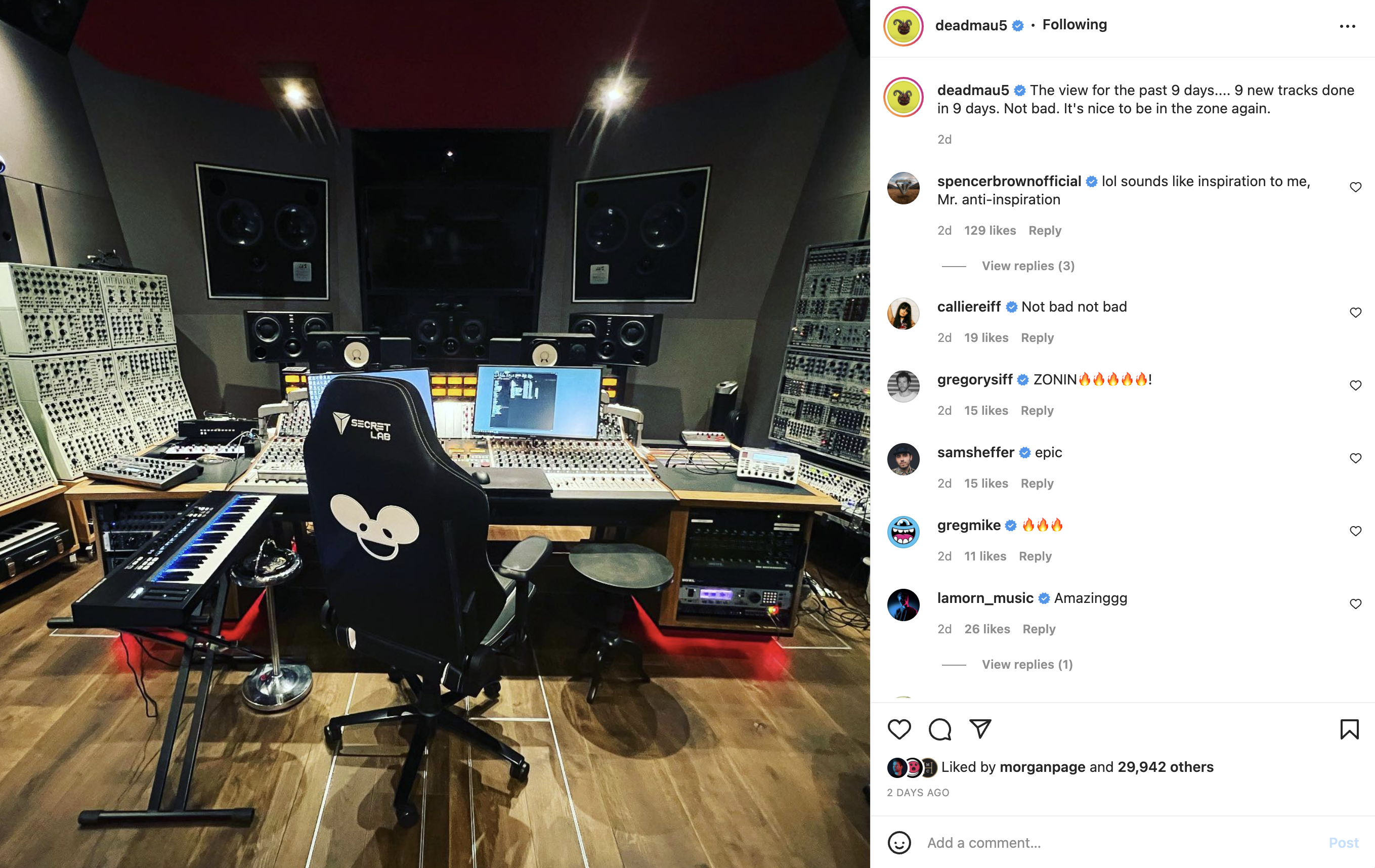 Deadmau5 Has Announced He's Created 9 New Tracks In the Last 9 Days - GDE